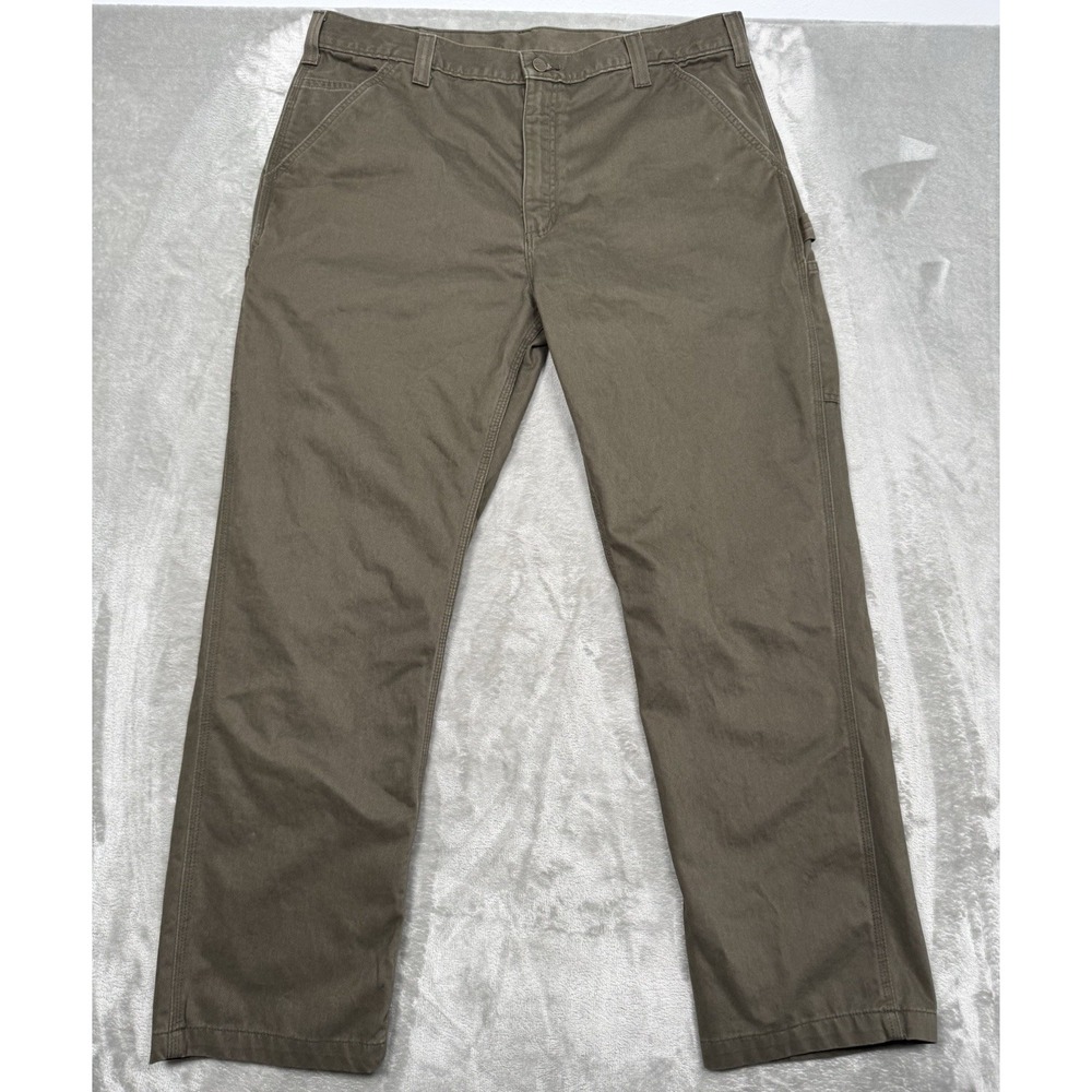 Carhartt Works Pants Mens 40x32 Dark Coffee Relaxed Twill Carpenter B324DFE